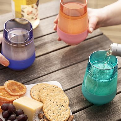 HOST Wine FREEZE XL Cooling Cup in Tinted, Set of 4