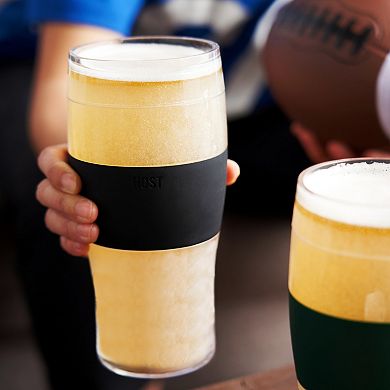 HOST Beer FREEZE Cooling Cup in Black, Set of 2