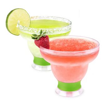 HOST Margarita FREEZE Cooling Cup in Green, Set of 2