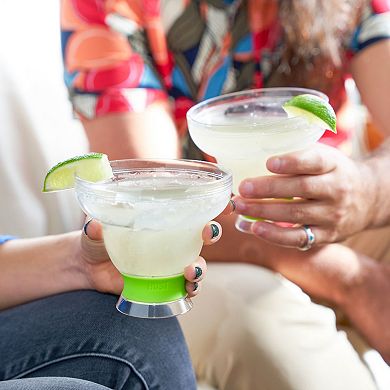 HOST Margarita FREEZE Cooling Cup in Green, Set of 2