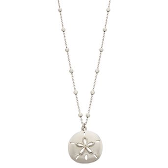 Karat Rush Sterling Silver Sand Dollar Pendant Necklace