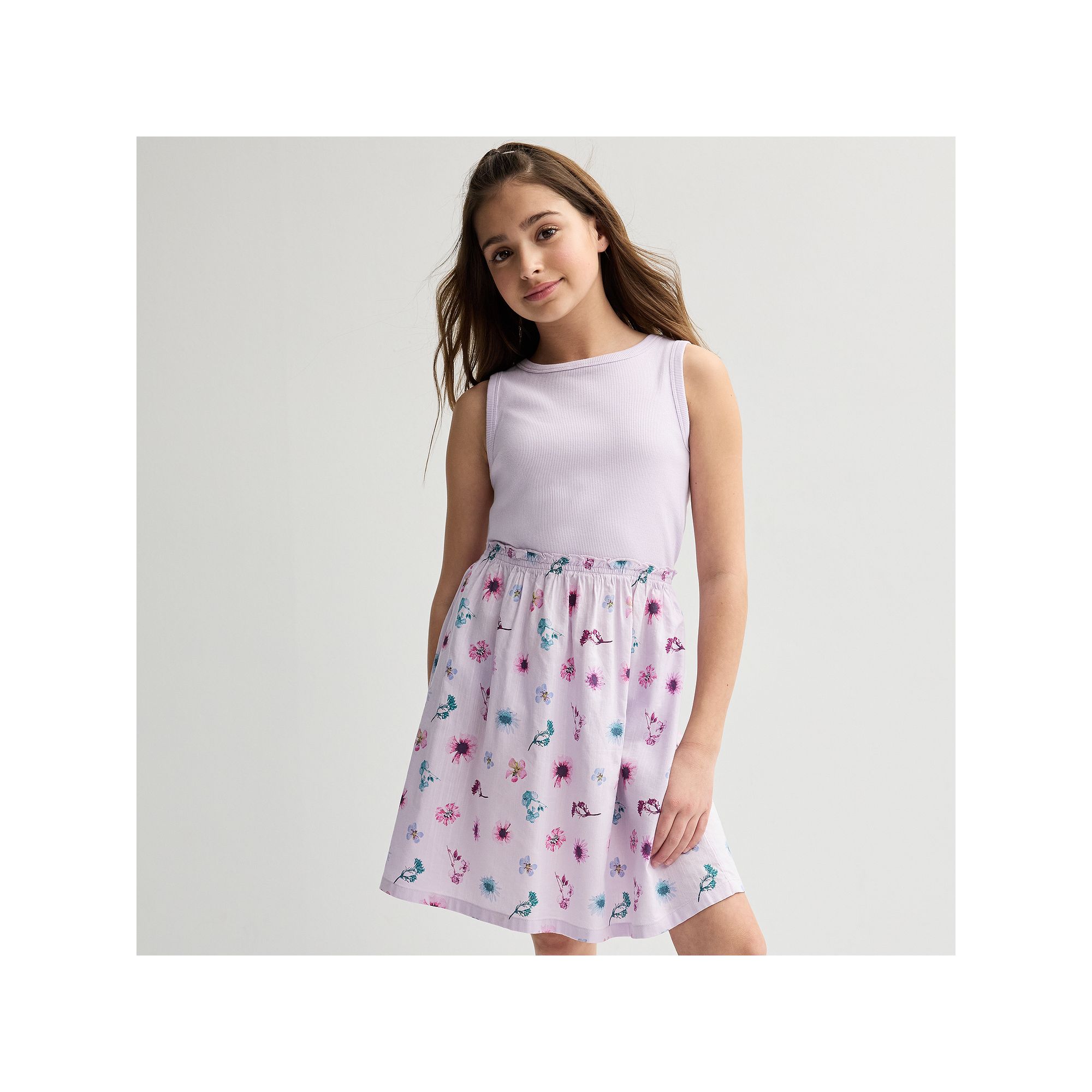 Girls 6-20 SO® Ribbed Tank Dress in Regular & Plus Size, Girls, Size: Lar