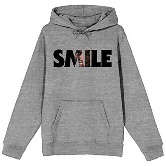 Men's Hidden Face Smile Graphic Drawstring Hoodie