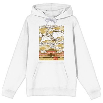 Men's Godzilla Rodan Flying Graphic Hoodie
