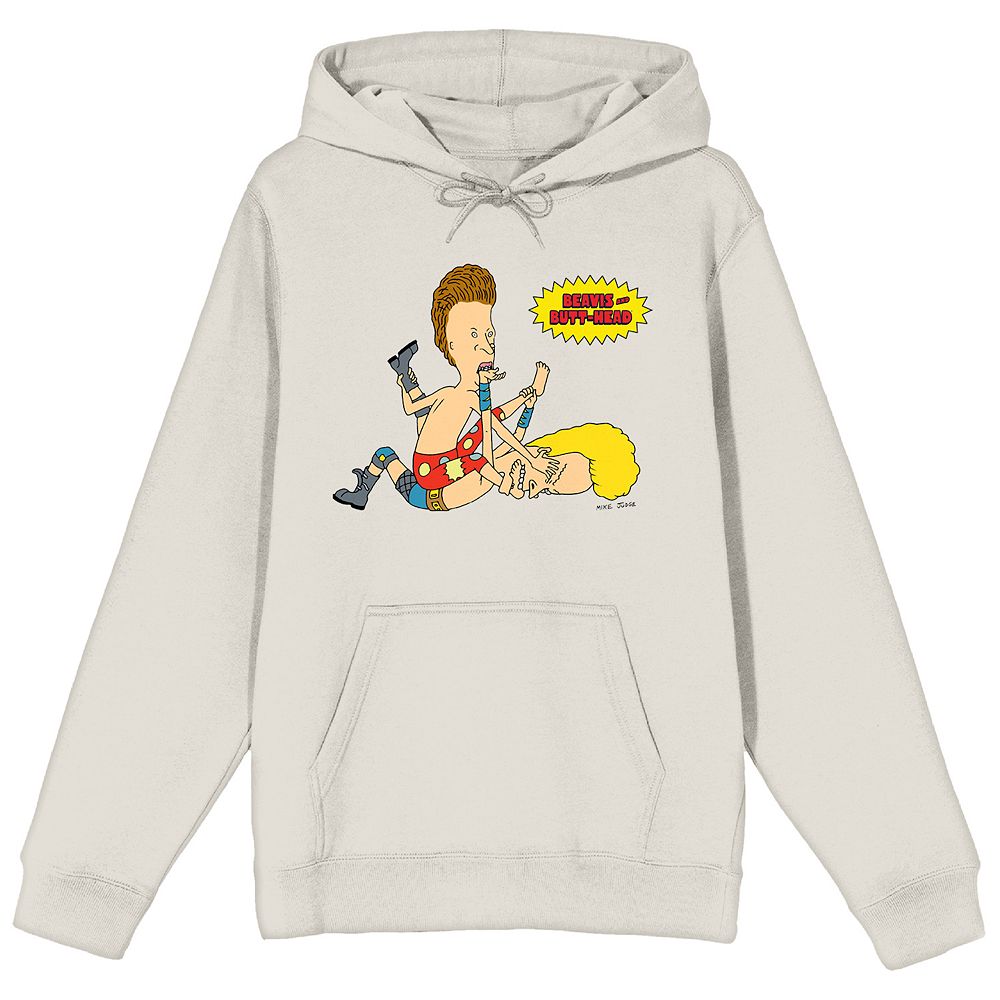 Men's Beavis Butthead Wrestling Graphic Hoodie