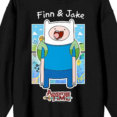 Men's Adventure Time Finn & Jake Long Sleeve Graphic Tee