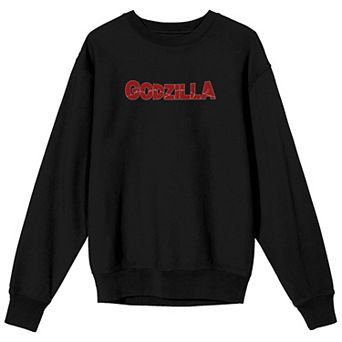 Men's Godzilla Key Art Crew Neck Long Sleeve Graphic Tee