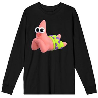 Men's SpongeBob SquarePants Eyes Long Sleeve Graphic Tee