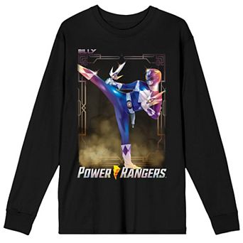 Men's Power Rangers Billy Long Sleeve Graphic Tee