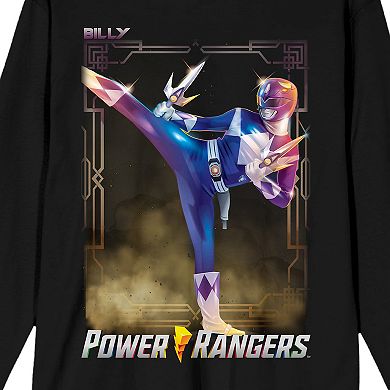Men's Power Rangers Billy Long Sleeve Graphic Tee