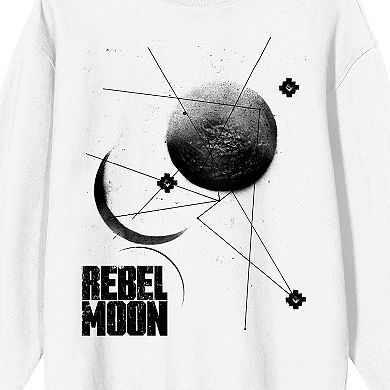 Men's Rebel Moon Planet & Moon Long Sleeve Graphic Tee