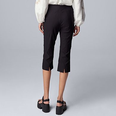 Women's Simply Vera Vera Wang Modern Slit Back Capris