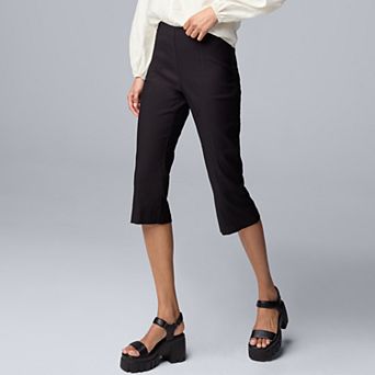 Women's Simply Vera Vera Wang Modern Slit Back Capris
