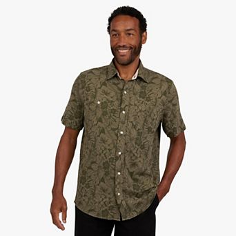 Men's Chaps Slub Button-Down Knit Shirt