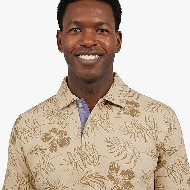 Men's Chaps Slub Printed Polo