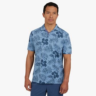 Men's Chaps Slub Printed Polo