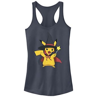 Juniors' Pokemon Pikachu Dressed As A Witch Racerback Tank Top