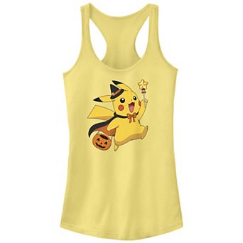 Juniors' Pokemon Pikachu Trick Or Treating Racerback Tank Top