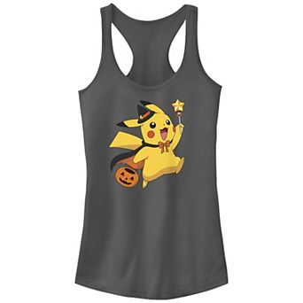 Juniors' Pokemon Pikachu Trick Or Treating Racerback Tank Top