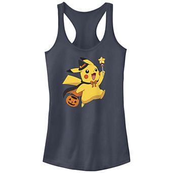 Juniors' Pokemon Pikachu Trick Or Treating Racerback Tank Top