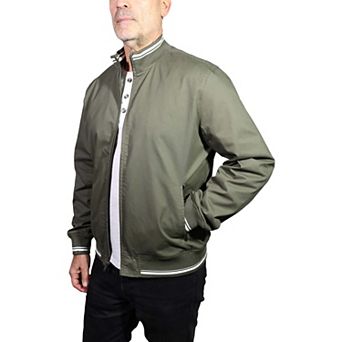 Men's The Bowery Cotton Bomber Jacket with Varsity Rib