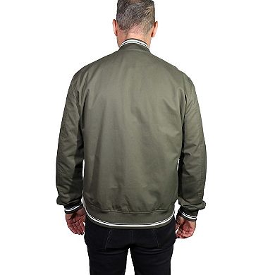 Men's The Bowery Cotton Bomber Jacket with Varsity Rib
