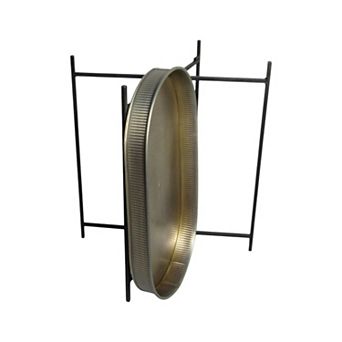 Discover Europe - Made in Turkey Brass Plated Aras Metal Tray with Stand