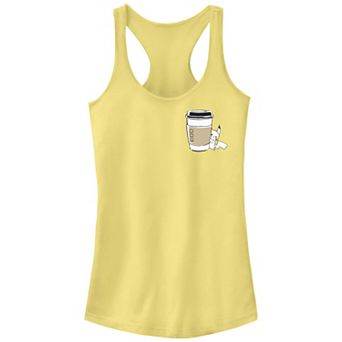 Juniors' Pokemon Pikachu Coffee Racerback Tank Top