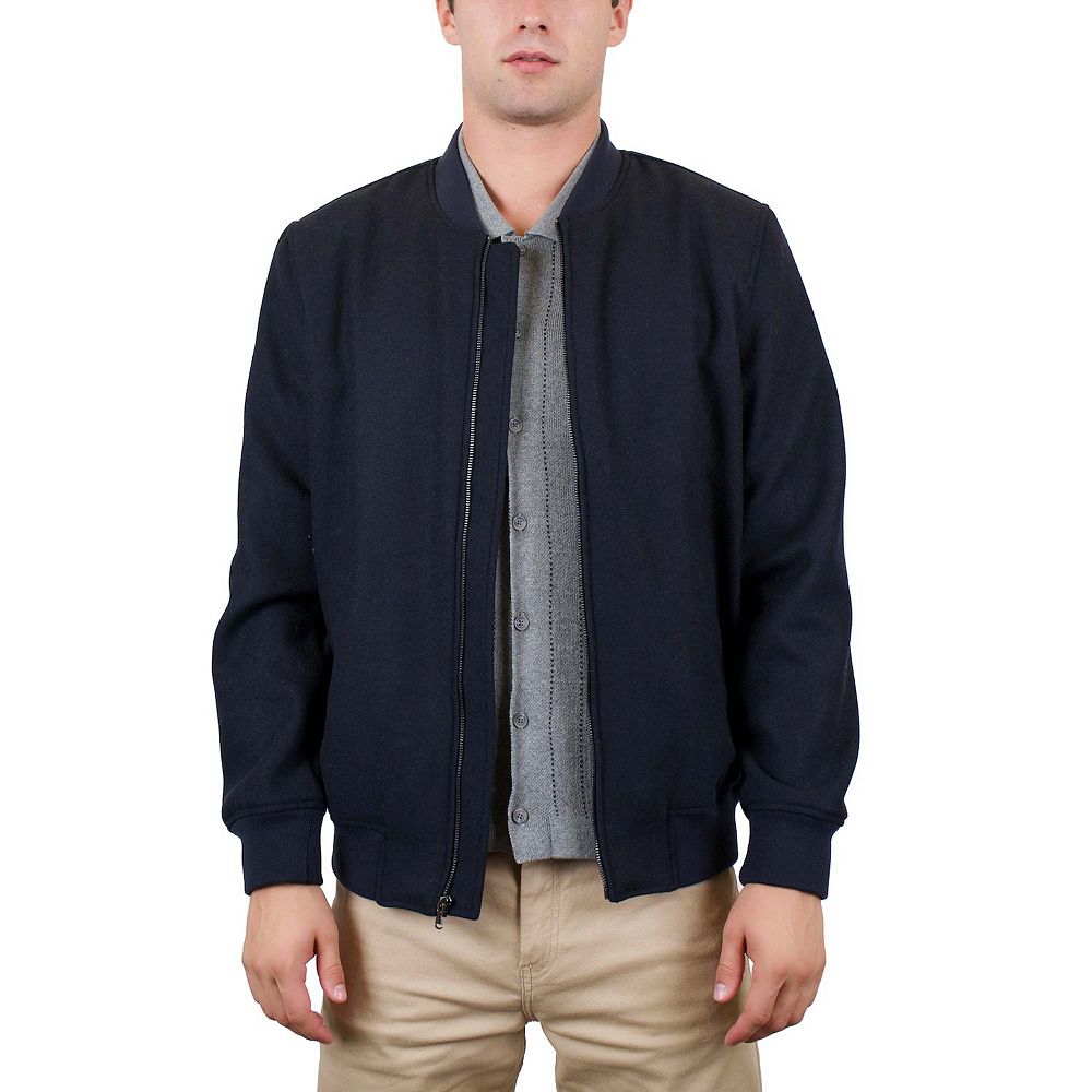 Men's The Bowery Faux Wool Bomber Jacket