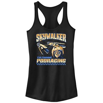 Juniors' Star Wars Luke Skywalker Tatooine Podracing Racerback Tank Top