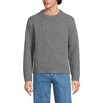 Men's Lands' End Long Sleeve Ultra Soft Oversized Crewneck Sweater
