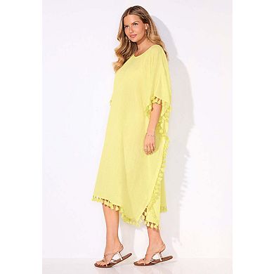 Swimsuits for All Women's Everly Pom Pom Cover Up Tunic