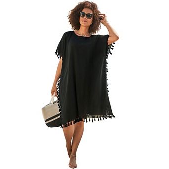 Swimsuits for All Women's Everly Pom Pom Cover Up Tunic
