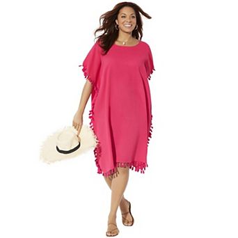 Swimsuits for All Women's Everly Pom Pom Cover Up Tunic