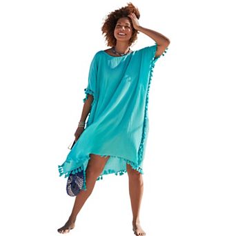 Swimsuits for All Women's Everly Pom Pom Cover Up Tunic