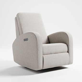 Storkcraft Santa Monica Power Recliner Swivel Glider (Dune Basketweave)