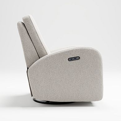 Storkcraft Santa Monica Power Recliner Swivel Glider (Dune Basketweave)