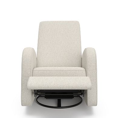 Storkcraft Santa Monica Power Recliner Swivel Glider (Dune Basketweave)