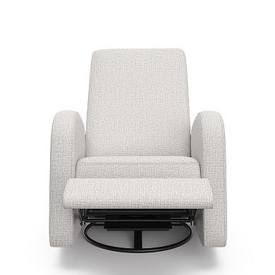 Storkcraft Santa Monica Power Recliner Swivel Glider (Steel Basketweave)