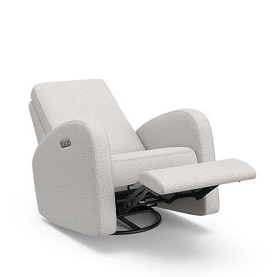 Storkcraft Santa Monica Power Recliner Swivel Glider (Steel Basketweave)