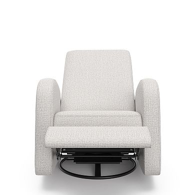 Storkcraft Santa Monica Power Recliner Swivel Glider (Steel Basketweave)