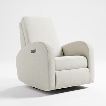 Storkcraft Santa Monica Power Recliner Swivel Glider (Steel Basketweave)