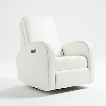 Storkcraft Santa Monica Power Recliner Swivel Glider (Steel Basketweave)