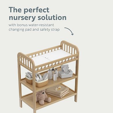 Storkcraft Pasadena Changing Table with Water-Resistant Changing Pad