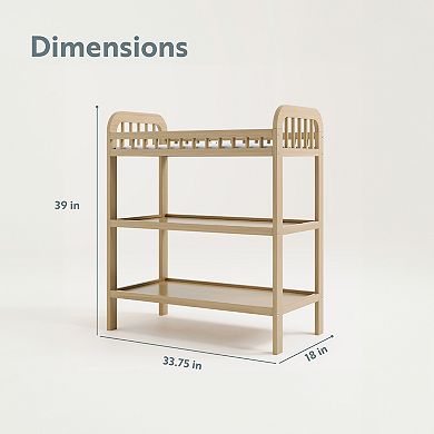 Storkcraft Pasadena Changing Table with Water-Resistant Changing Pad