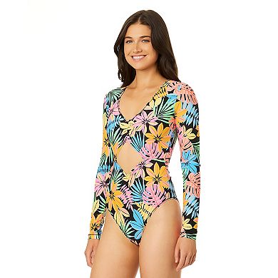 Juniors' Hurley Kauai Walk Zip Back Surf Suit with Moderate Coverage