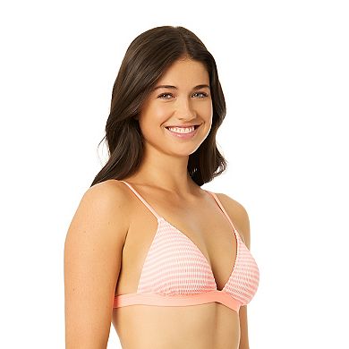 Juniors' Hurley Rib Stripe Triangle Swim Top