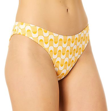 Juniors' Hurley Jacquard Cheeky Scoop Swim Bottoms