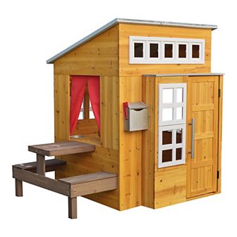KidKraft Modern Outdoor Wooden Playhouse