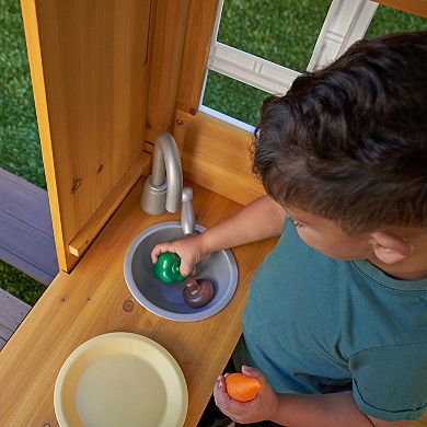 KidKraft Modern Outdoor Wooden Playhouse